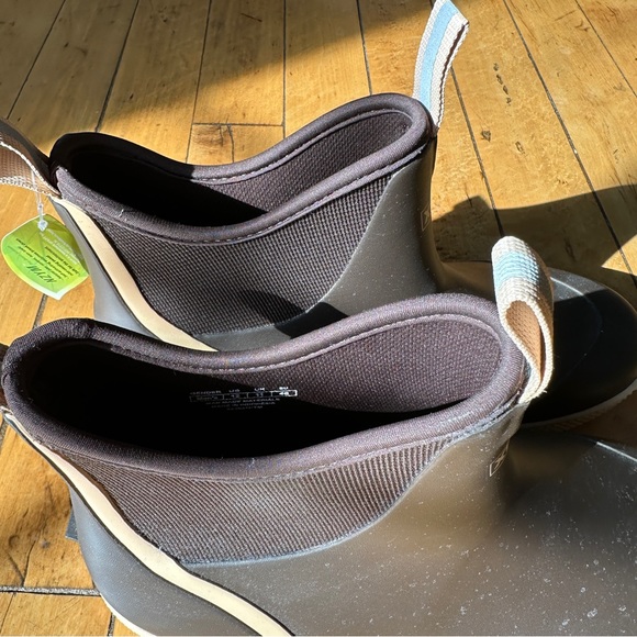 NWT xtratuff wheelhouse ankle deck rain boots brown size 12 - Picture 4 of 4